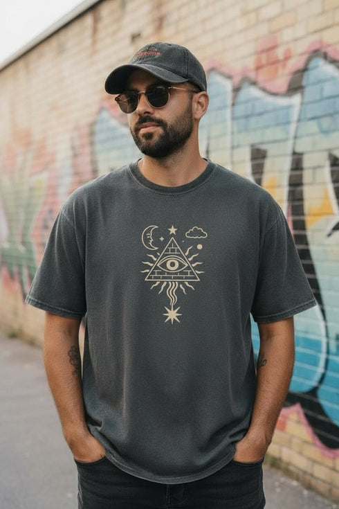 Mystic Signal - Fluffy Vintage Wash Heavyweight Tee (NEW)